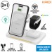 Base Carregadora sem Fio 3 em 1 KNC9097 Kaidi - Branco